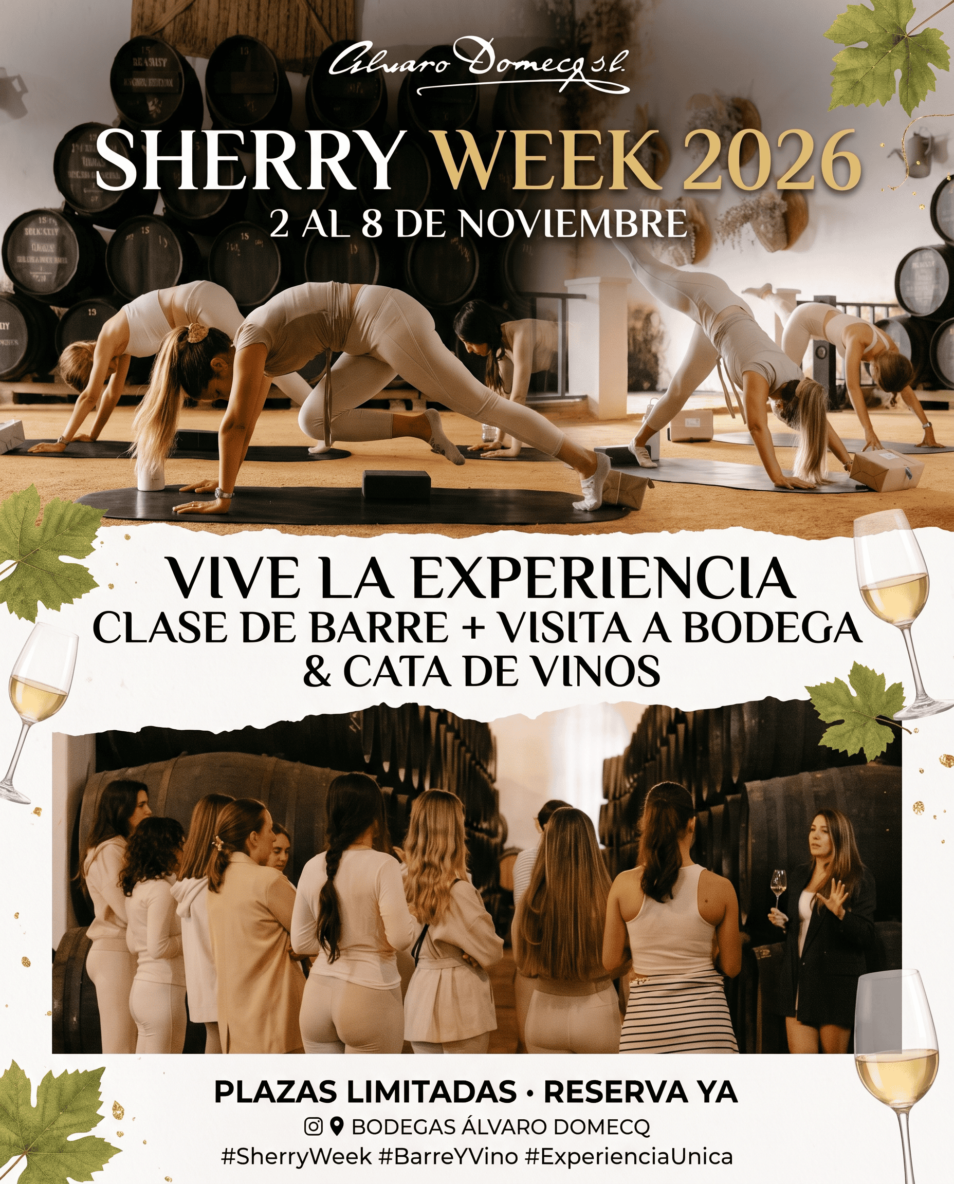 Clase de Barre Visita a Bodega Alvaro Domecq